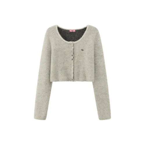 CHUU Трикотаж Женский Светлый Фотиния Серый