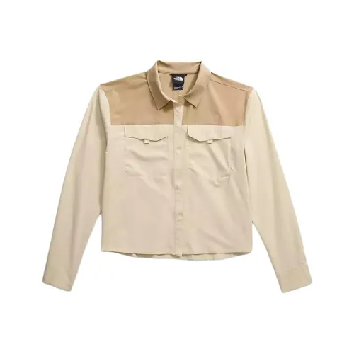 THE NORTH FACE Рубашка Женская Хаки Гравий