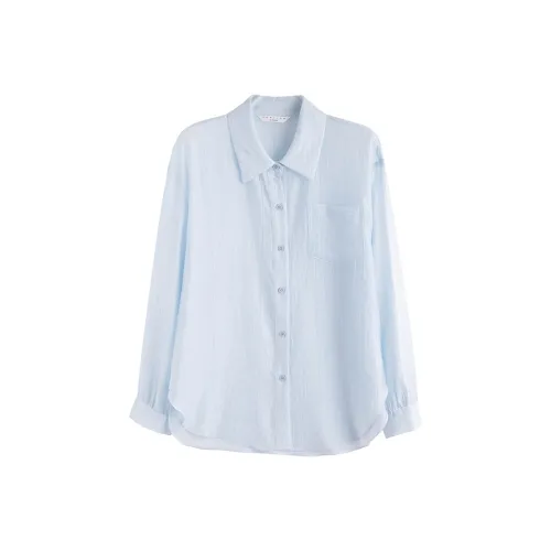 Tonlion Рубашка Женская Светло-Синяя