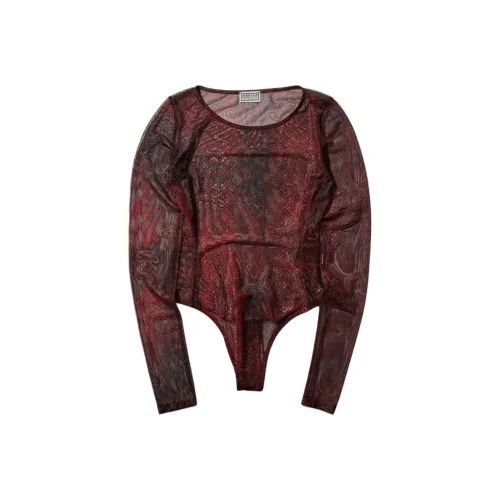 GUESS Комбинезон Женский Темно-Красный