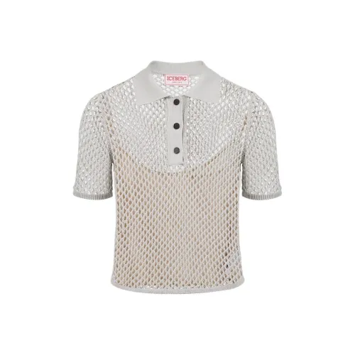 Поло Iceberg Женское Светло-Серое