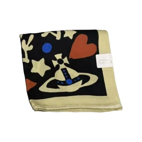 Vivienne Westwood Шелковые шарфы Унисекс Черный