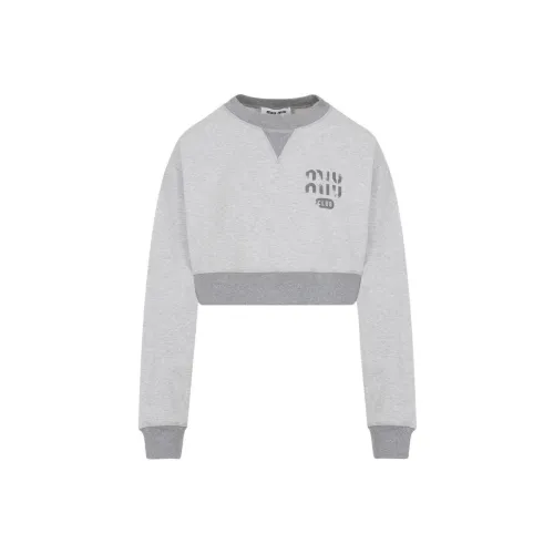 MIU MIU SS24 Свитшот Женский Серый