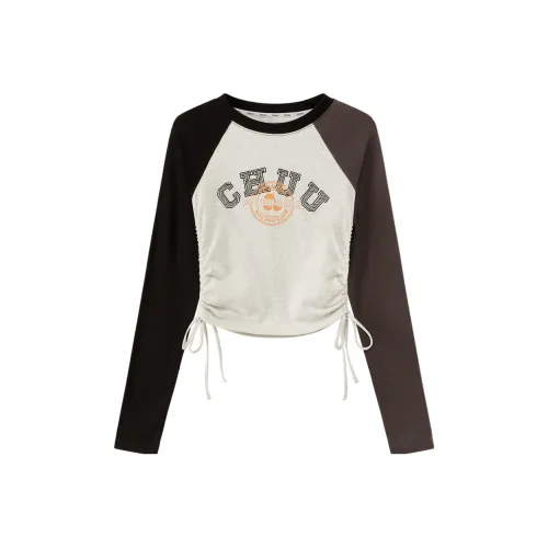 CHUU T-Shirt Женская Светло-Фотиния Серый