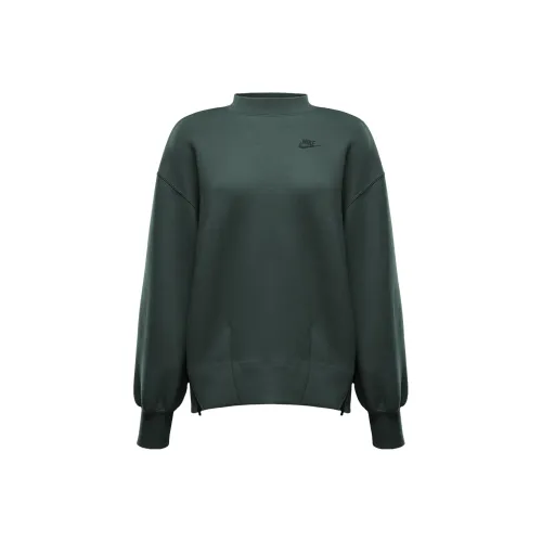 Nike Sportswear Tech Fleece FW24 Толстовка Женская Винтажный Зеленый Черный
