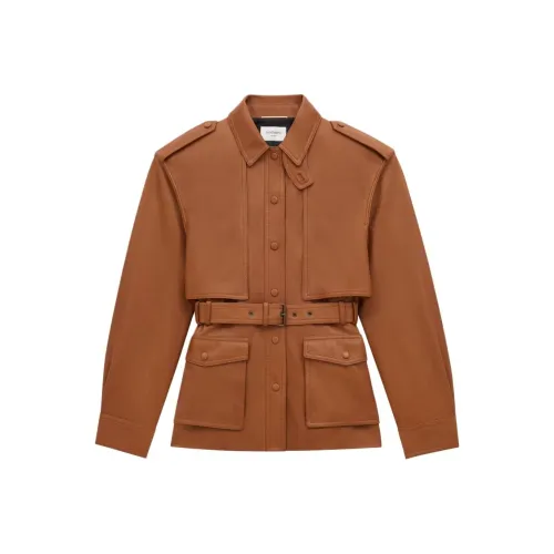 SAINT LAURENT Куртки и пальто Женские Оранжевые