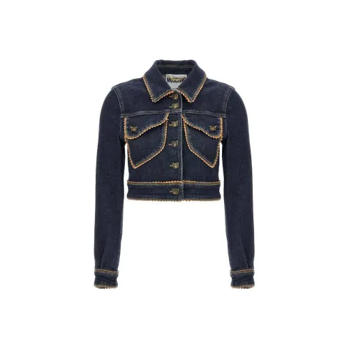 MOSCHINO Павлине-синий Женские Куртки