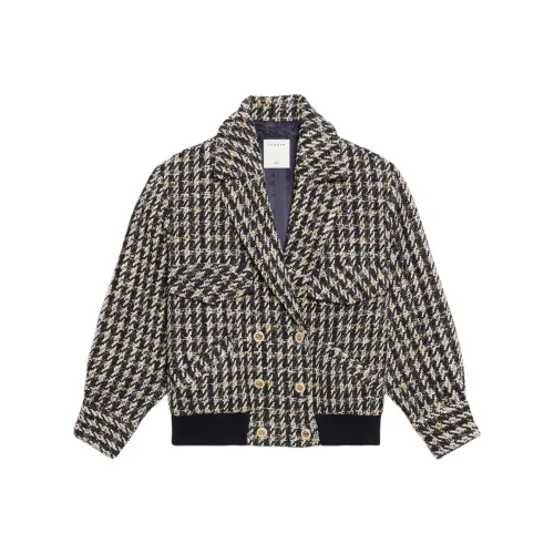 Sandro Куртки и Пальто Женские Черные