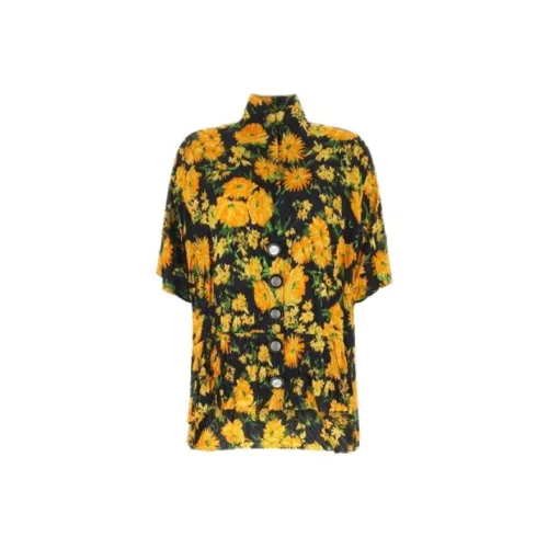 Balenciaga FW23 Рубашка Loose Fit Женская Желтая