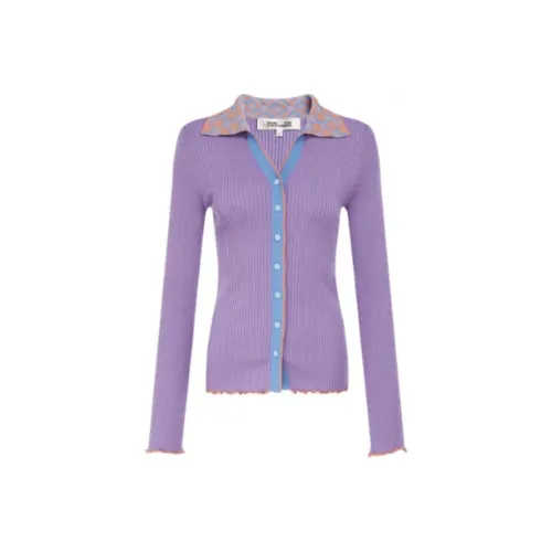 DVF Diane Von Furstenberg SS22 Трикотаж Женский Dreamy Фиолетовый