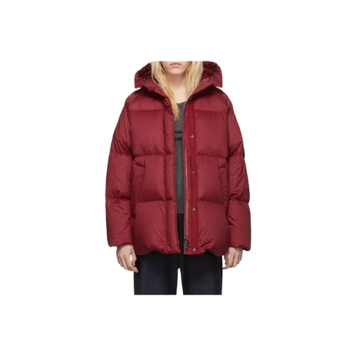 Moncler Down Jacket Женские Темно-Красный