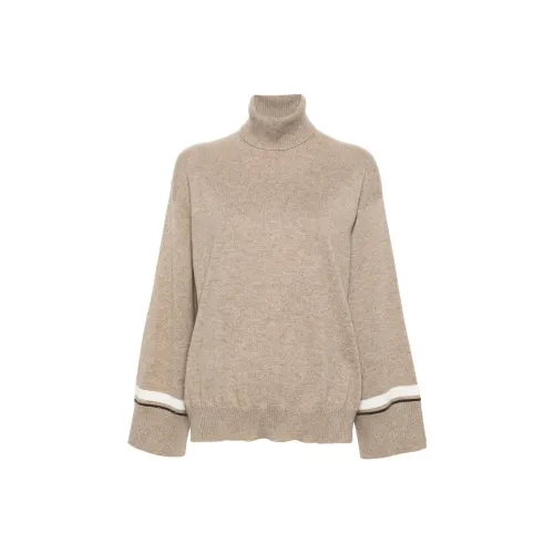 Brunello Cucinelli Бежевый Женские Кашемировые Свитеры