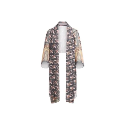 ETRO Желто-серые Женские Куртки
