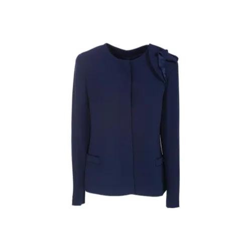 EMPORIO ARMANI FW23 Куртки и пальто Женские Темно-синий Светло-фиолетовый