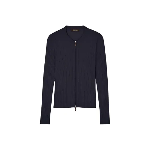 Loro Piana Морской синий Женские кашемировые свитеры