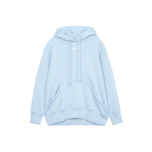 Nike Sportswear Phoenix Fleece Толстовка Женская Светло-Синяя