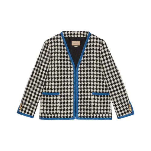 GUCCI Куртки Пальто Женские Черный Белый