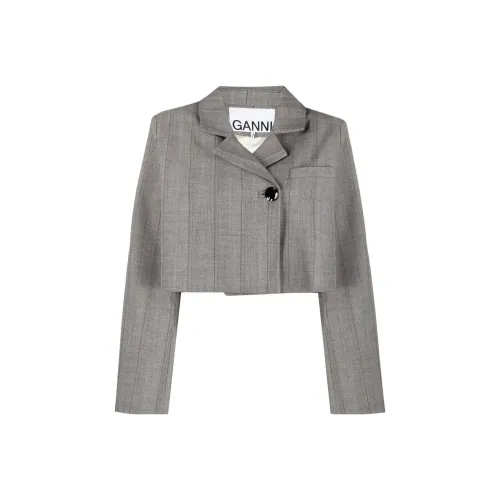 GANNI Светло-серые Женские Куртки