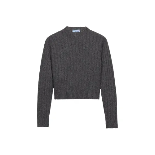 PRADA Кашемир Свитер Женский Серый