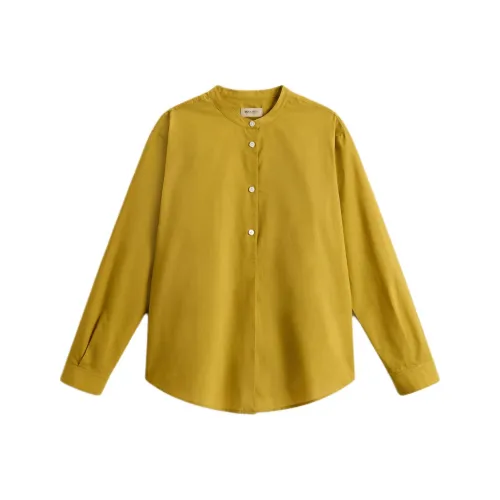 WOOLRICH SS25 Рубашка Женская Светлый Умбра Оливковый