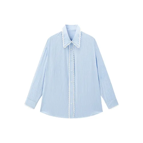 LEDIN Рубашка Женская Светлый Деним