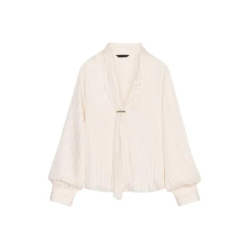 ZARA Сливочный Женские Рубашки