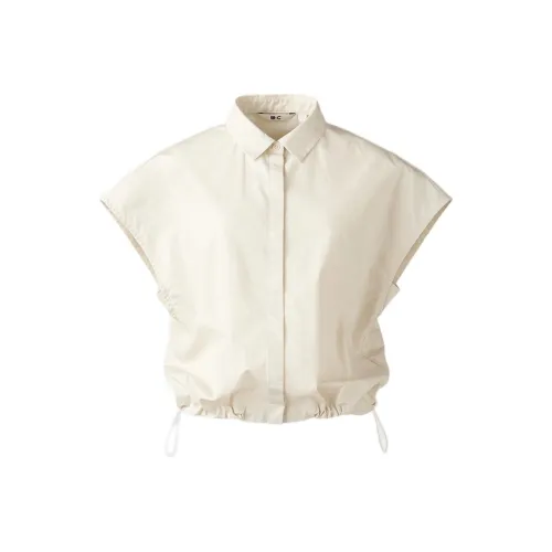 UNIQLO x Clare Waight Keller C Collection SS25 Рубашка Женская Светлая Кожа