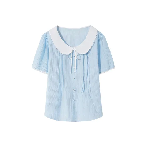 SHIRAN Синие Женские Рубашки