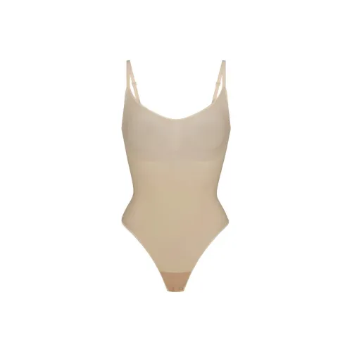 SKIMS Повседневный Sculpt BODYSUIT Комбинезон Женские Песочный Песочный