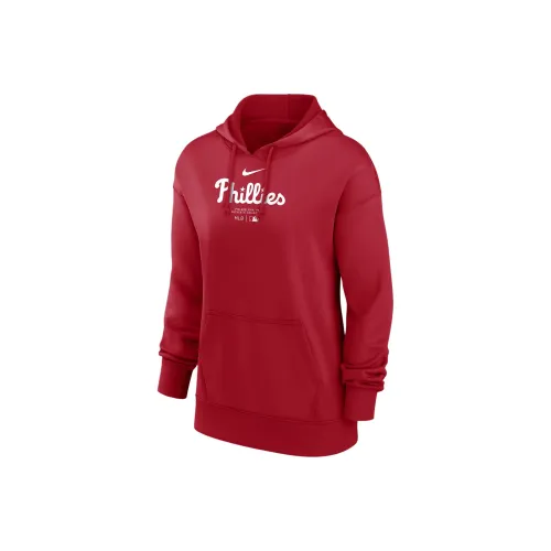 nike Philadelphia Phillies Аутентичная Коллекция Practice Толстовка Женская Красная