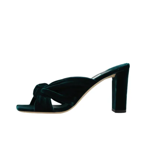 Jimmy Choo Avenue Слипоны 8,5 см Женские Зеленые