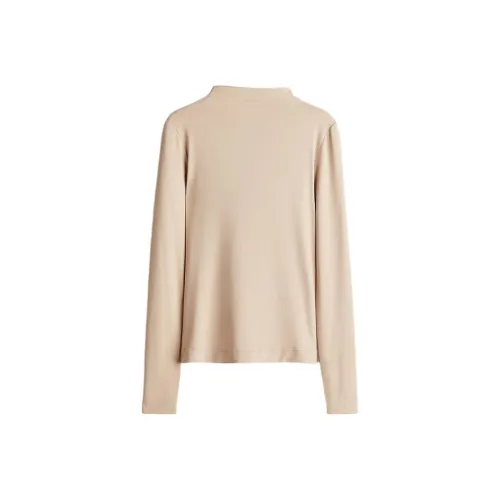 H M T-Shirt Женская Светлый Бежевый