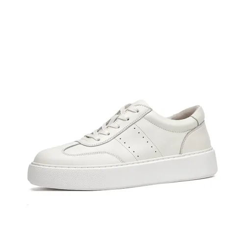 SENJIALUO Устойчивые к истиранию Легкие Скейтборд Кроссовки с низким верхом Мужские Белые