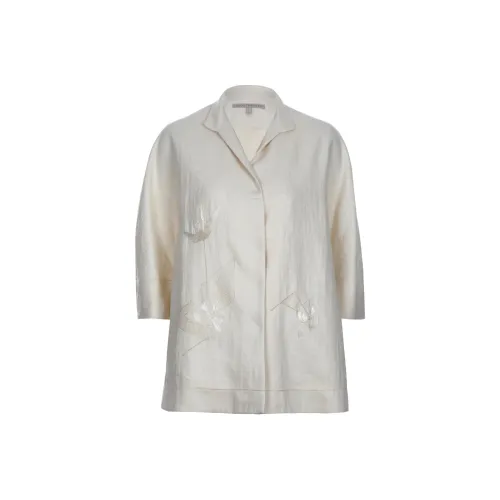 SHIATZY CHEN SS24 Куртки Пальто Женские Белые