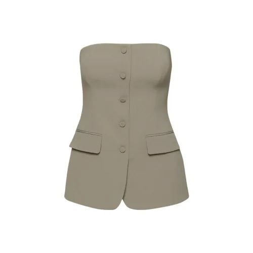 ARITZIA BABATON Insider Tube Топ Без бретелей Топ Женские Felting Тауповый Мохер Тауповый