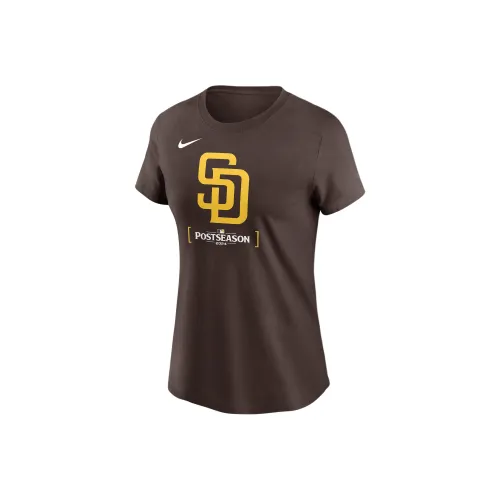 Nike X MLB Collaboration San Diego Padres Стандартная футболка женская коричневая