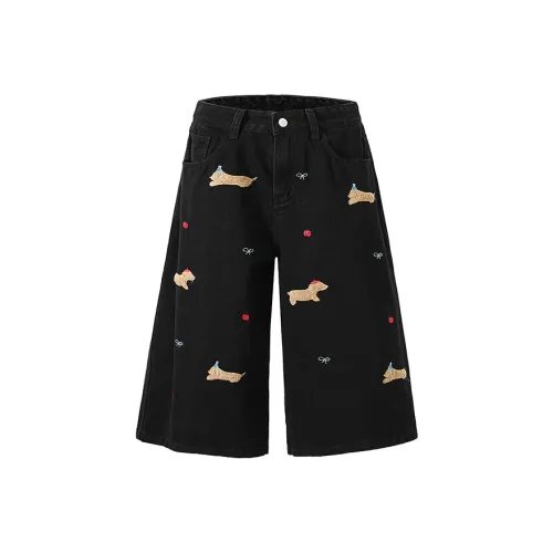 KEIRANDUN Унисекс Джинсовые Шорты