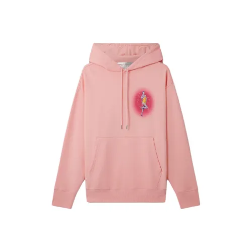 Stella McCartney Сексуальный Робот Принт Органический хлопок Толстовка Толстовка Женские Розовый