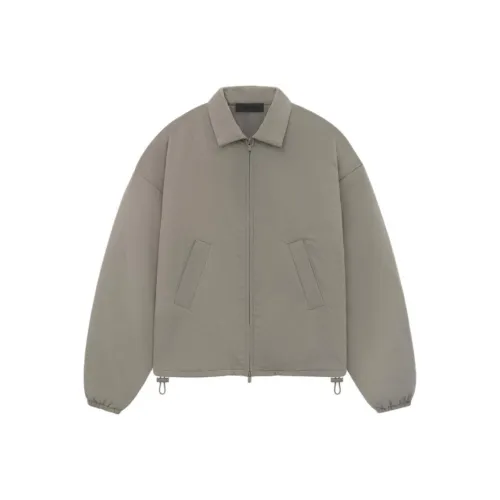 Fear of God Essentials SS24 Женские Нейлоновая Оболочка Бомбер Пыльные Куртки и Пальто Женские Пыльно-Серый Пыльный