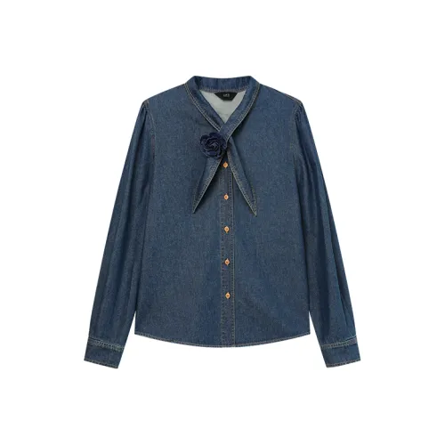 LOUISY AO Синие Женские Рубашки