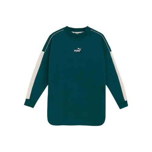PUMA CORE HERITAGE Зеленый Женские Свитшоты