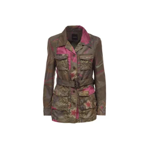 Desigual Куртки и Пальто Женские Оливково-зеленый