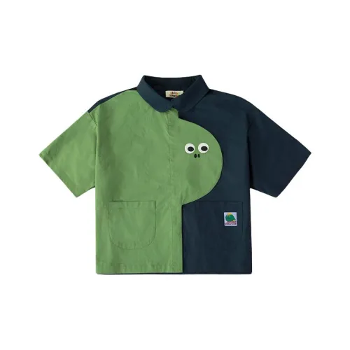 Cloud Factory Рубашка Женская Синяя Зеленая