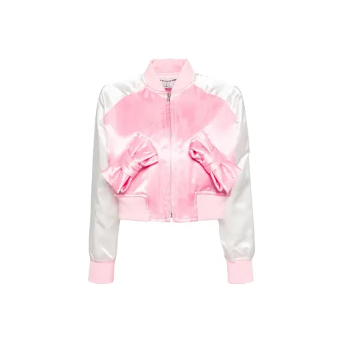 CDG Girl FW24 Jacket Women's Pink White CDG Girl FW24 Куртка Женская Розовая Белая