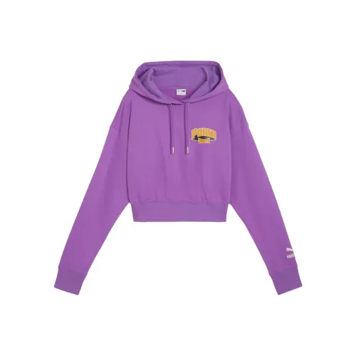 PUMA Cropped Hoodie Толстовка Женская Фиолетовая