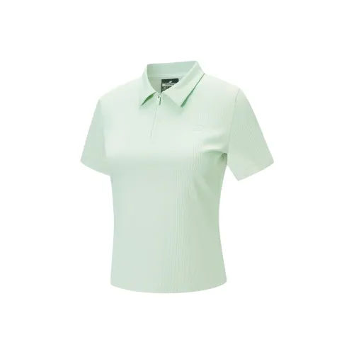 XTEP ZONGXUNXILIE Бег T-Shirt Женская Светло-Мятно-Зеленый