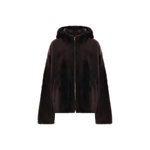 Yves Salomon Куртки и Пальто Женские Какао