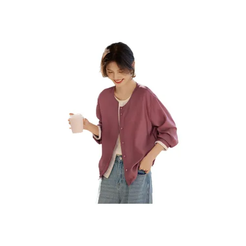 XWI Рубашка Женская Фуксия и Экрю