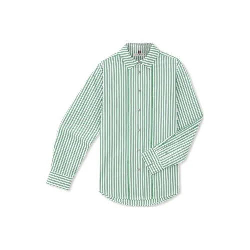 Tommy Hilfiger Рубашка Женская Зеленая Белая Полосатая