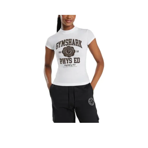 GYMSHARK Белые Женские Футболки